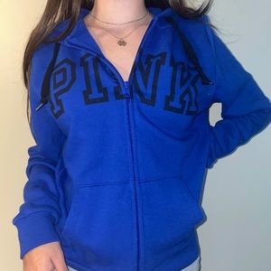 Blue VS PINK zip up hoodie